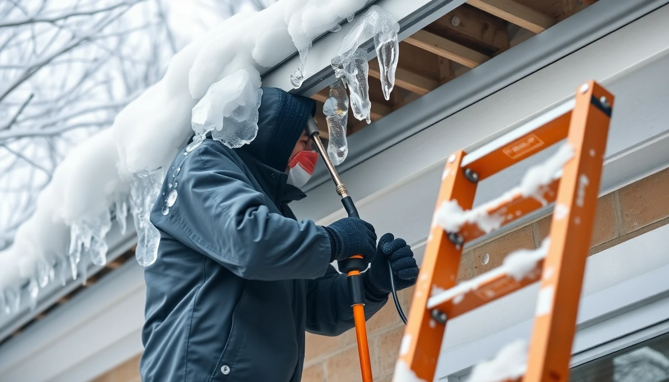 Ice Dam Removal & Winter Gutter Clearing